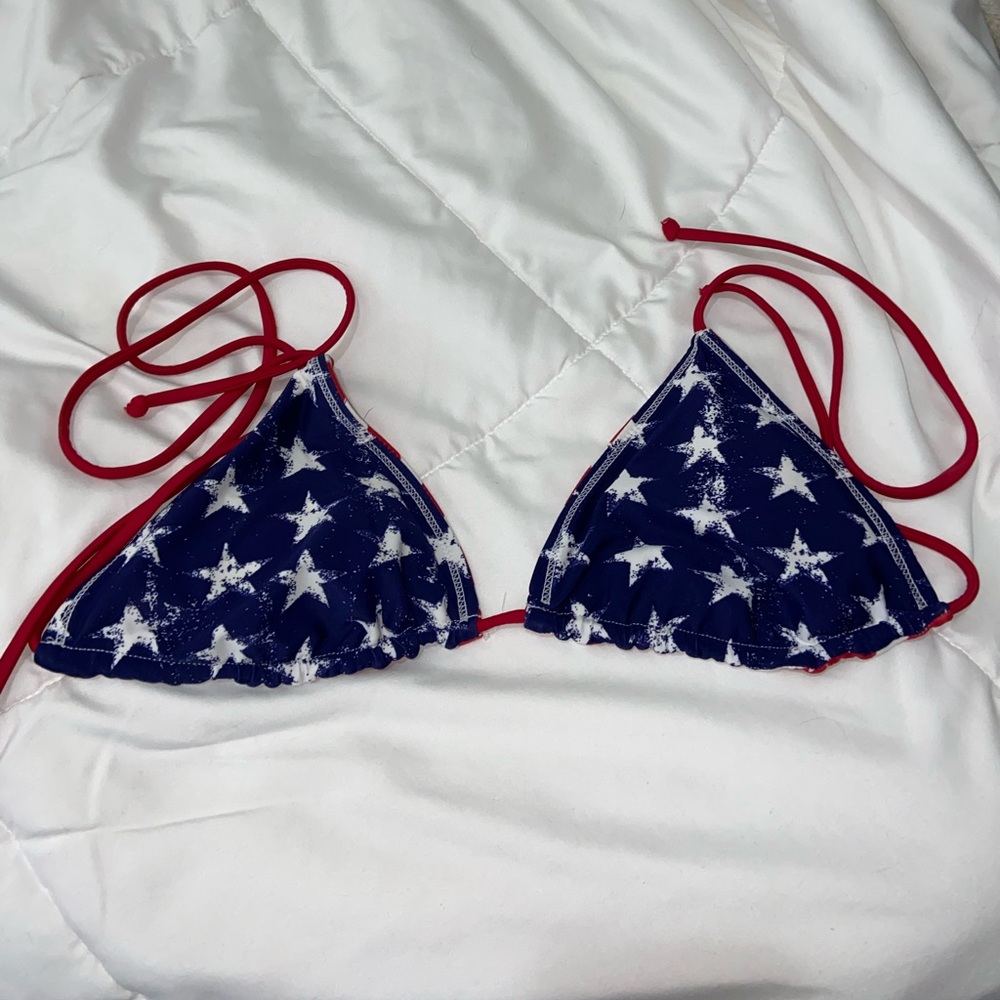 american flag bikini top